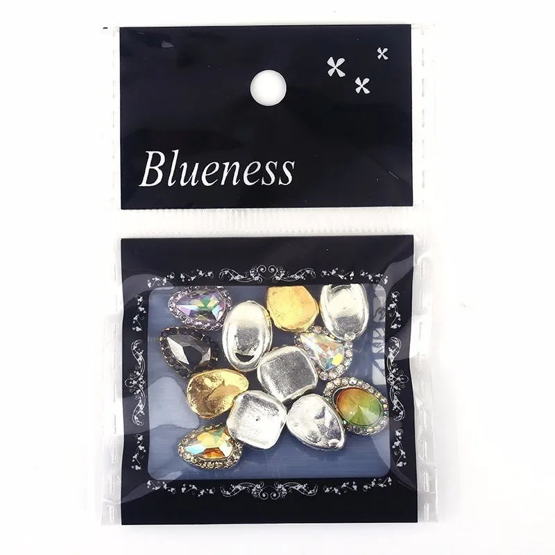 Blueness 10 шт. шпильки для ногтей сплав Стразы DIY 3D украшения Маникюр УФ гель лак