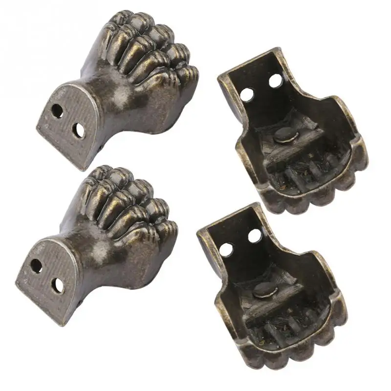 4 шт. защита для углов ног слона декоративная деревянная коробка античные ножки