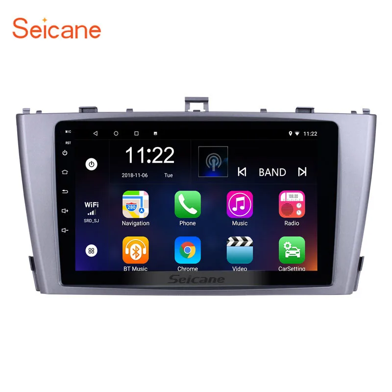 Seicane 2Din GPS Android 8 1 навигация 9 &quotАвтомобильный мультимедийный плеер для Toyota AVENSIS 2009