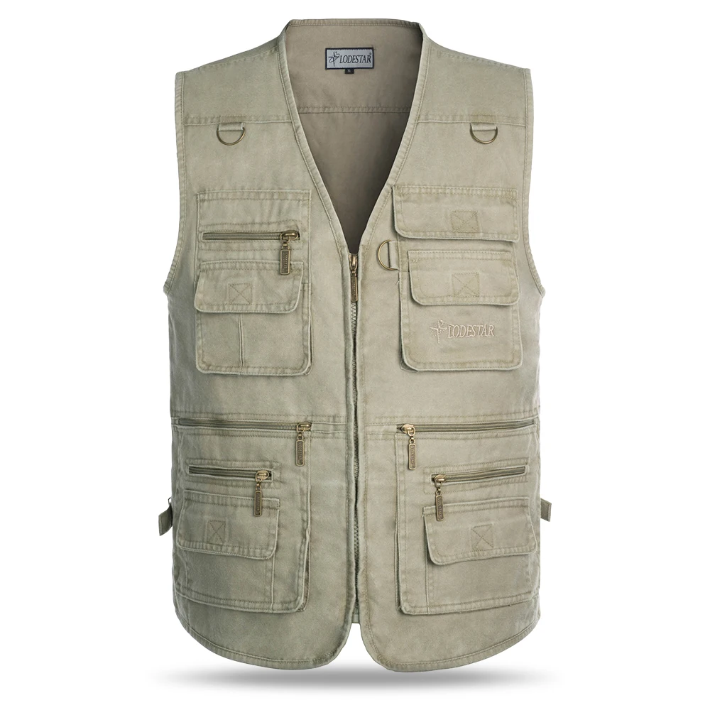 Lixada Fishing Vest Sleeveless Zipper Jacket Multi-pockets Waistcoat for Photography Hiking Climbing pesca Wear | Спорт и
