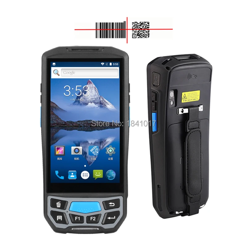 4G LTE Портативный прочный android промышленный 1d сканер штрих кода КПК карманный