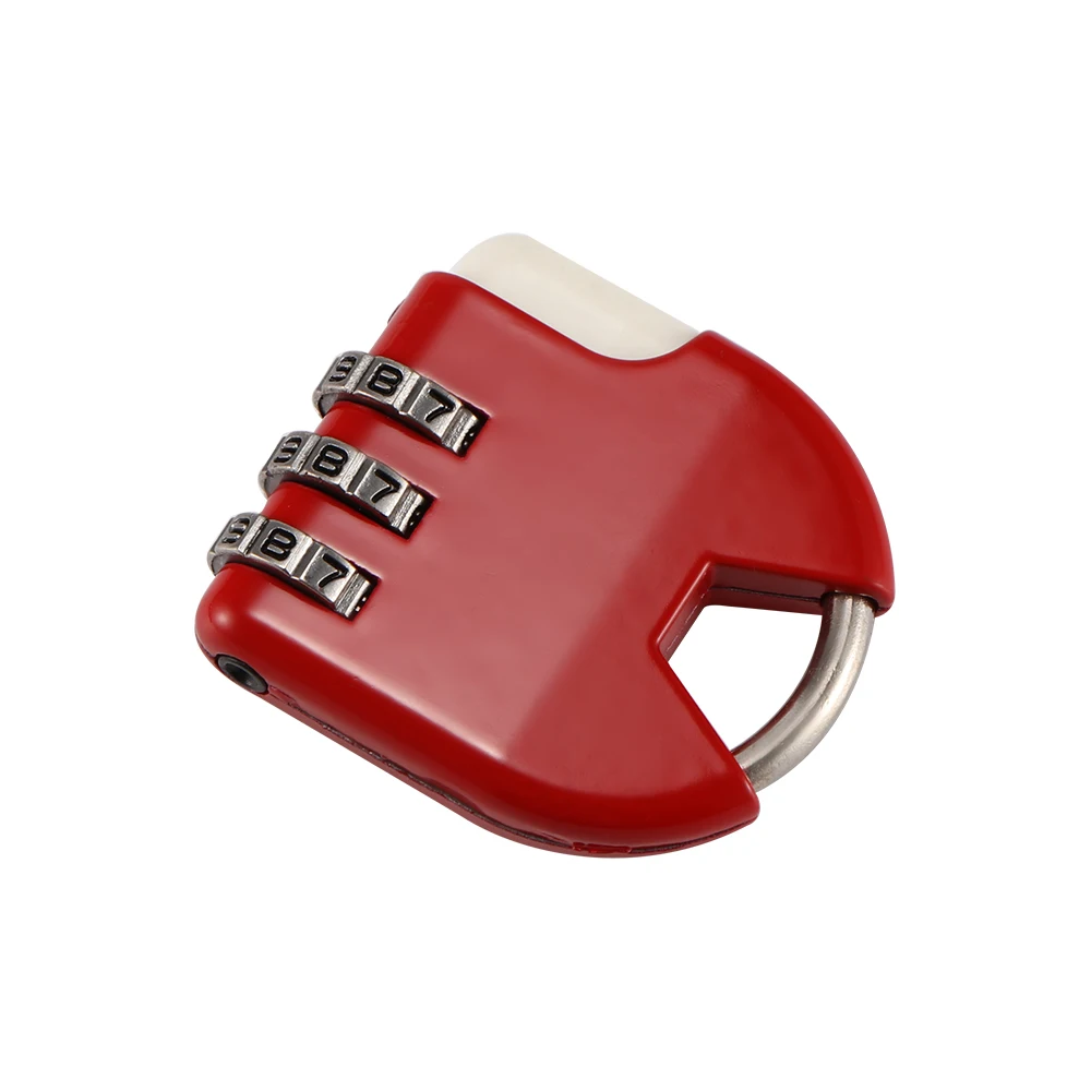 Мини замок из цинкового сплава с 3 мя цифрами для чемодана багажа безопасности