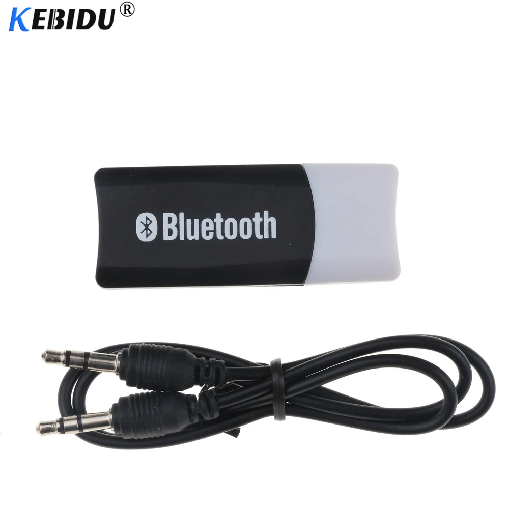 Kebidu беспроводной Bluetooth 5 0 USB приемник адаптер ключ AUX с 3 мм аудиокабелем громкой