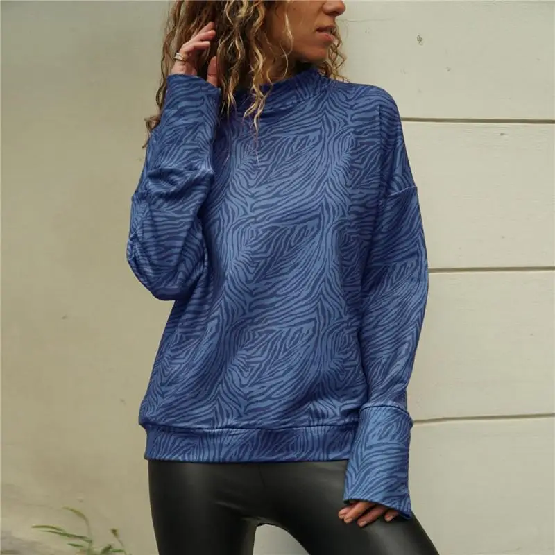 

2019 Spring Autumn Women T-Shirt Stripe Casual Loose Long Sleeve T Shirt Female Tee Top SJ1750X