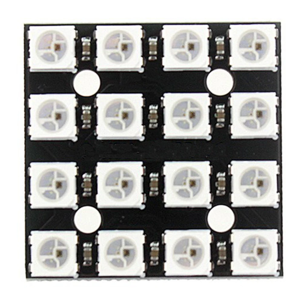 Новый WS2812B 16-разрядный 4*4 полноцветный 5050 RGB Светодиодная лампа панель свет для