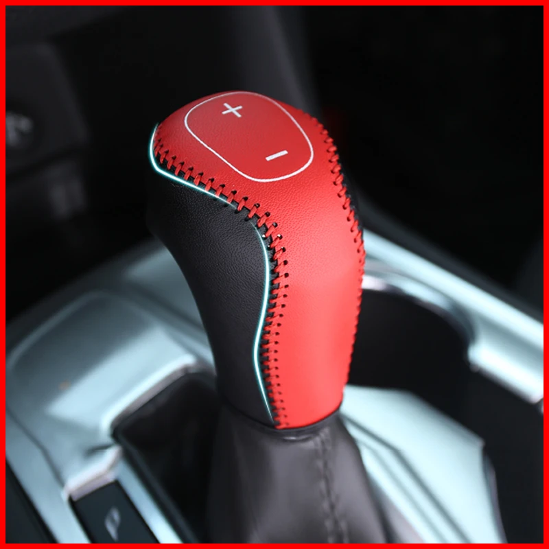 A Little Change 1 Pcs Leather Shift Collars Car Gear Head Shift Knob Protection Cover For Chevrolet Equinox 2017 2018 2019