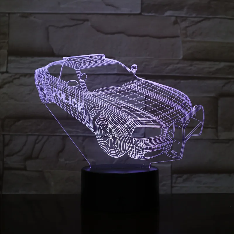 Новинка освещение 3D иллюзия светодиодный светодиодная лампа модель автомобиля