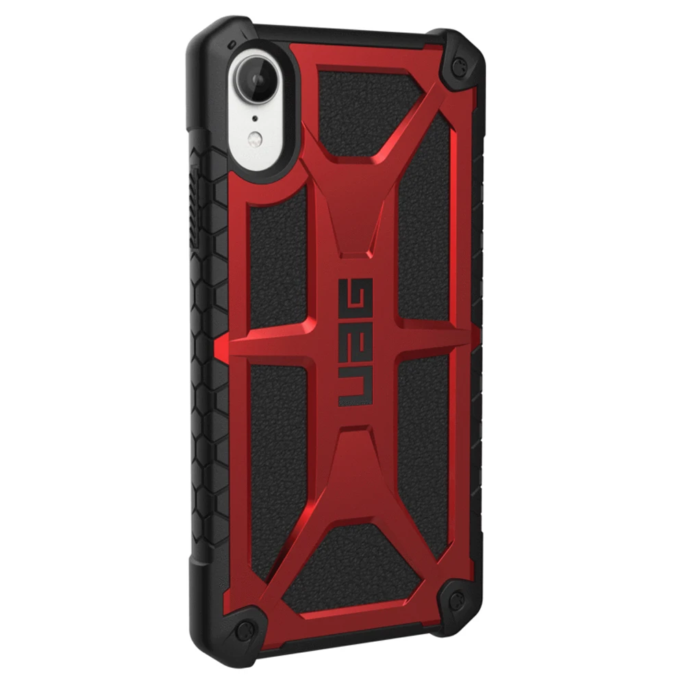Чехол UAG Monarch для iPhone XR противоударный металлический экзоскелет вставки из кожи