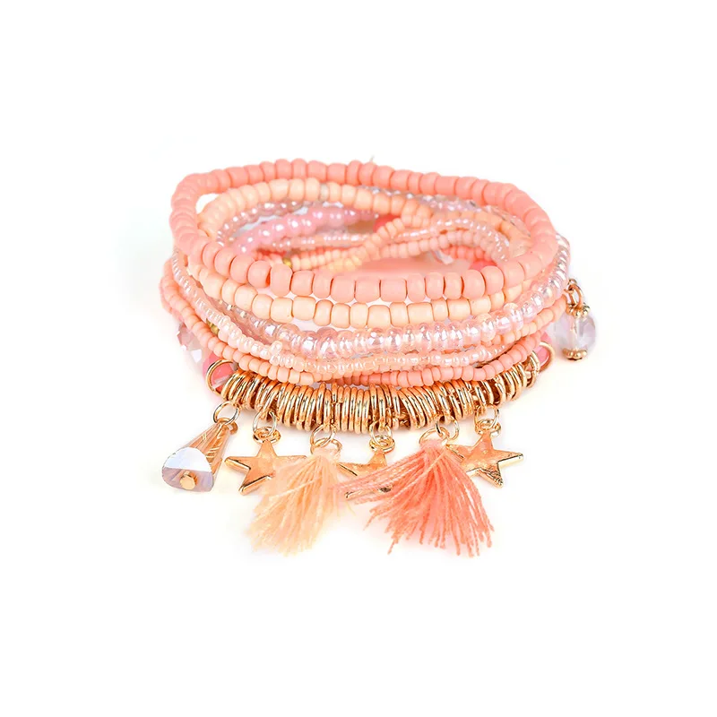 Christmas Fashion Handmade Tassel Cut Gilded Pendant Bracelet Rose Gold Ms. girlfriends Gift | Украшения и аксессуары
