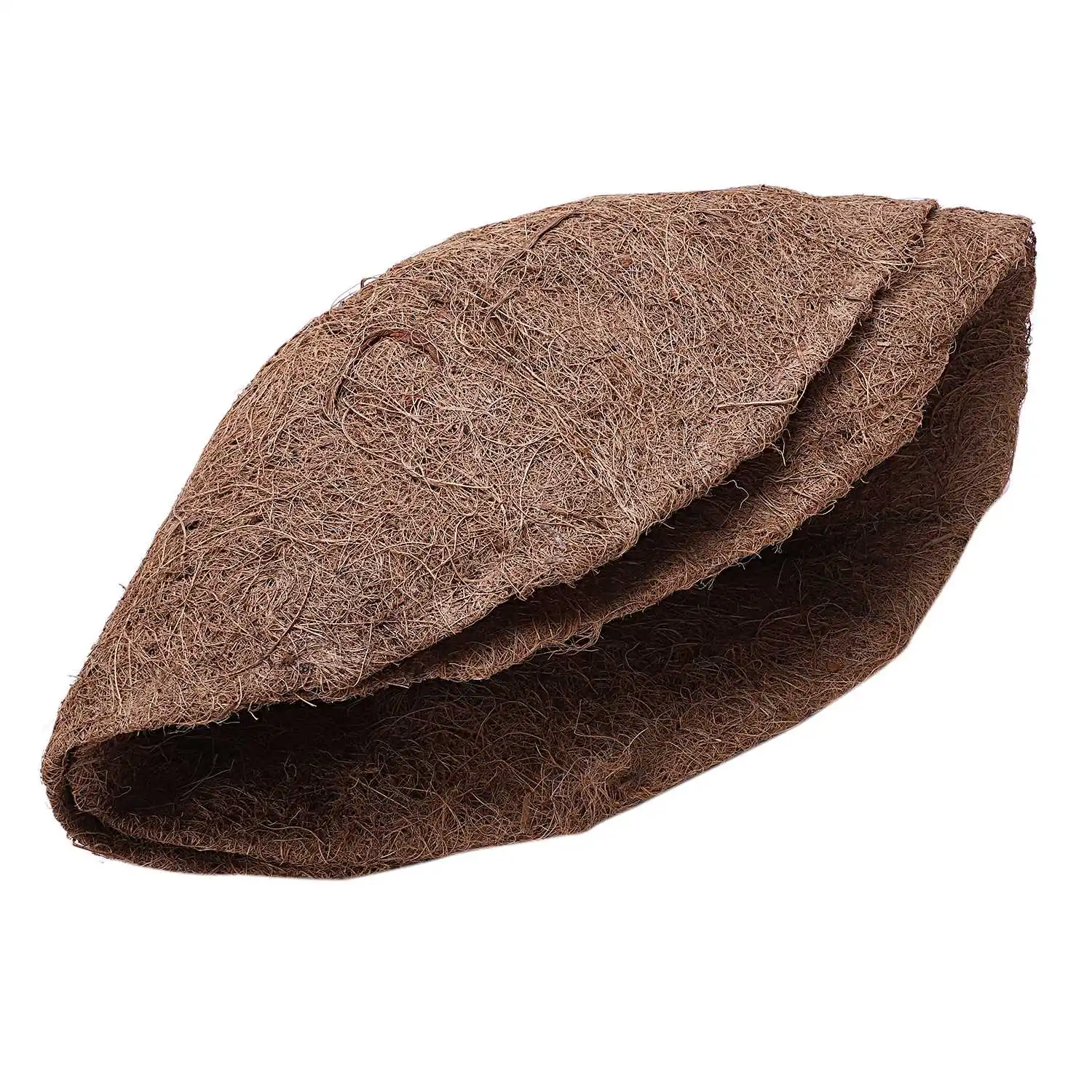 Promotion! ( Pack of 2 )Brown Half Round Pre-Formed Replacement Coco Liner 12-Inch Brown Coconut | Pot Trays