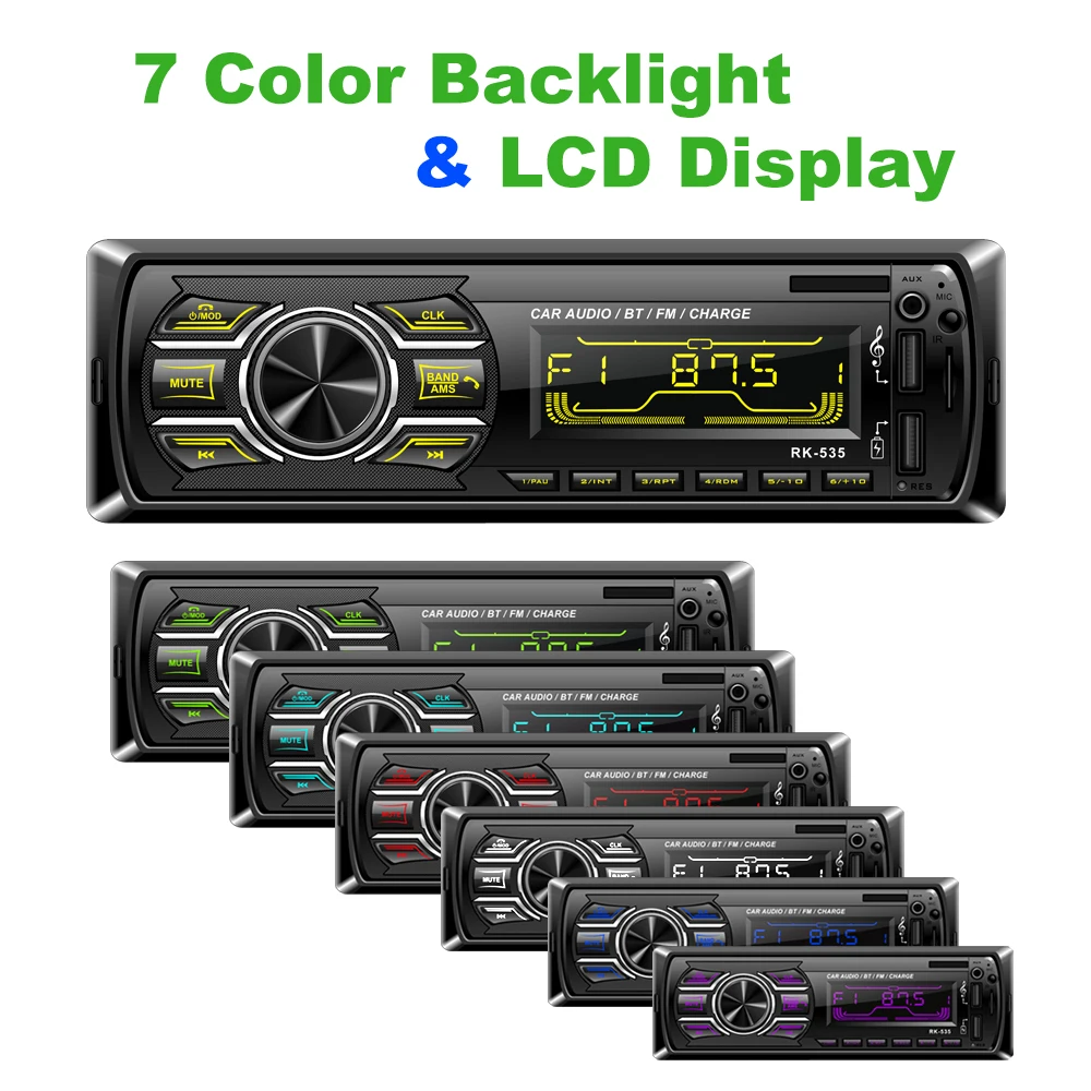 Классический автомобильный стерео аудио Bluetooth винтажный радиоприемник MP3 плеер