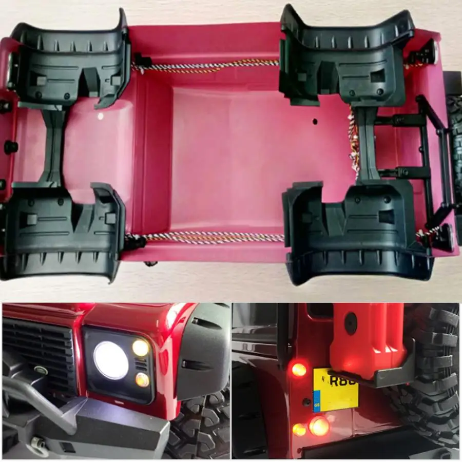 Фары и задние фонари + передние шасси света для TRX4 RC Гусеничный автомобиль
