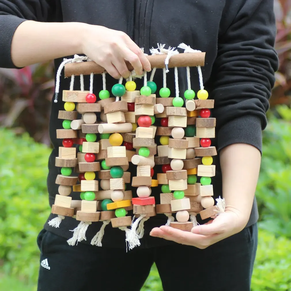 Жевательная игрушка для птиц большая и средняя клетка попугаев игрушки укусов