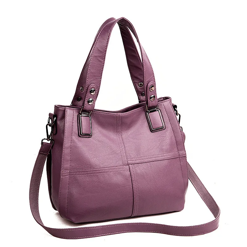 Женская кожаная сумка из натуральной кожи большая Повседневная на плечо 2019|Сумки