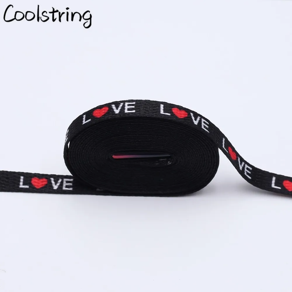 Coolstring 7 мм термопереводные плоские однослойные сетевые шнурки с печатью сублимированные любовные шнурки с металлическими наконечниками