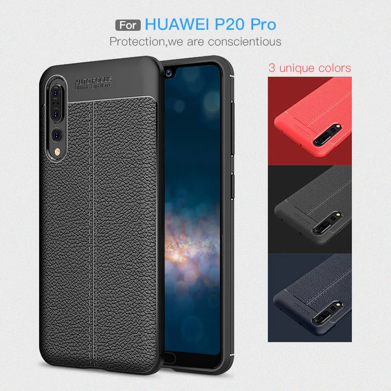 Luxury Soft Shockproof Leather Grained TPU Case For Huawei Y9 2019 Mate20 Pro Lite 20 Y6 Y5 Y7 Prime 2018 honor 10 |