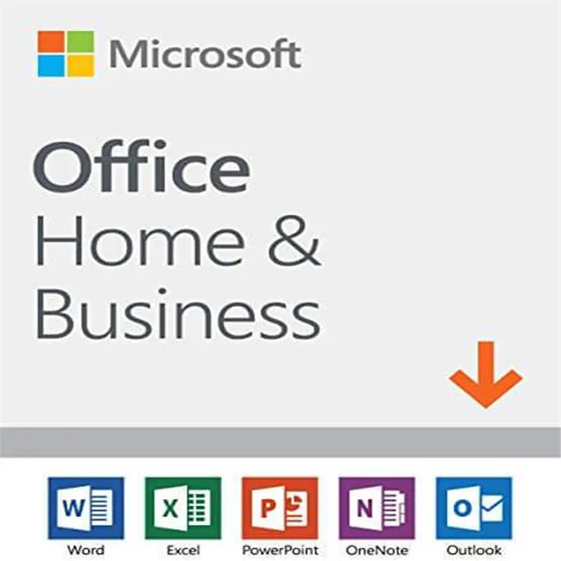Microsoft Office для дома и бизнеса код ключа продукта 1 пользовательская лицензия Розничная торговля в коробке совместима с Mac Windows