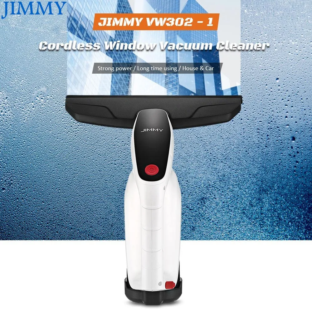 JIMMY VW302 1 беспроводной оконный стеклянный пылесос с ракелем/распылителем 3 6 в 18 Вт