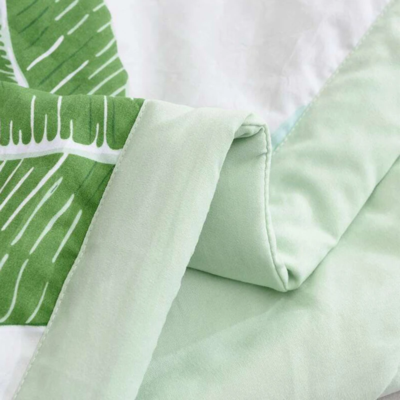 Популярное хлопковое зеленое летнее стеганое одеяло с принтом кондиционер