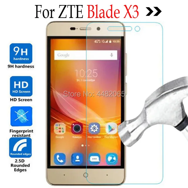 Закаленное стекло для ZTE Blade X3 A 452 LTE 4G 10 шт. защитная пленка экрана A452 X 3 T620