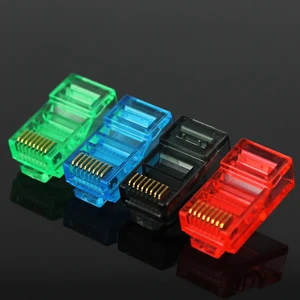 Сетевой разъем OULLX, 50 шт.лот, RJ45, разъем для модуля Ethernet, RJ-45 кристальных головок, Cat5, Cat5e позолоченный кабель