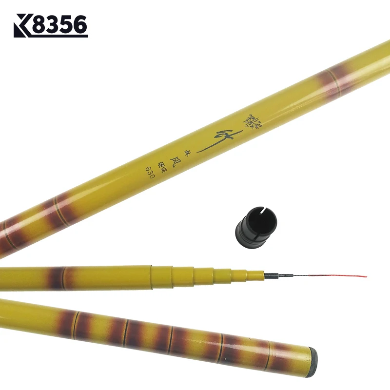 K8356 FRP телескопическая удочка для ловли карпа, зимние рыболовные снасти, высокая прочность, высокая твердость, китайский ветер, морская удочка, 3,6, 4,5, 5,4, 6,3 м