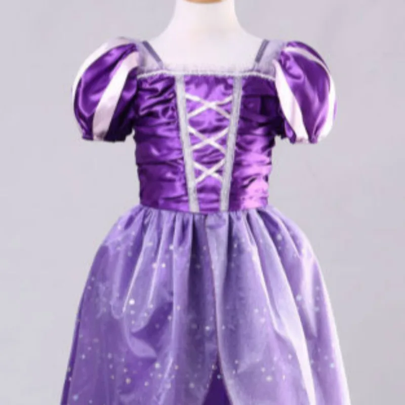 Toddler Kids Baby Bibs Girls Lovely Cute Princess Costume Fairytale Aurora Rapunzel Lace Party Birthday Dress Children Clothing | Детская