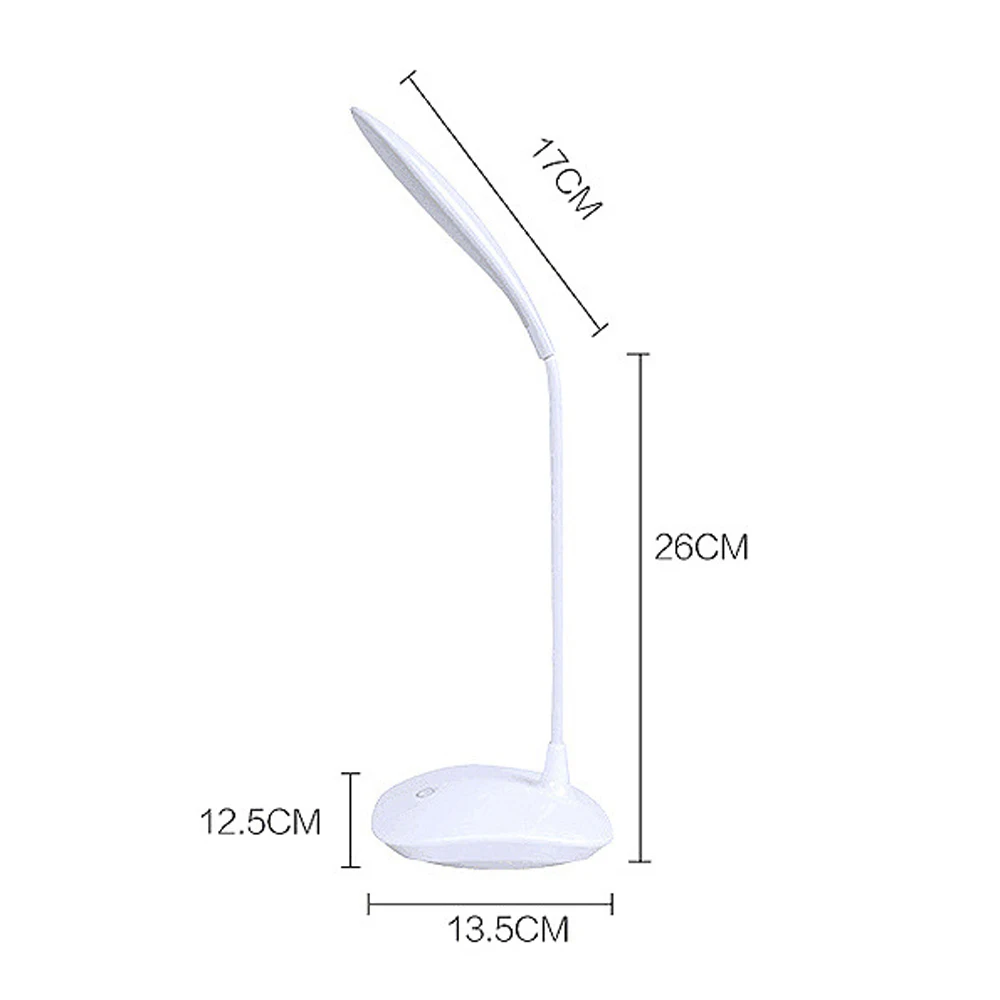 Гибкая светодиодная настольная лампа с сенсорным выключателем современный