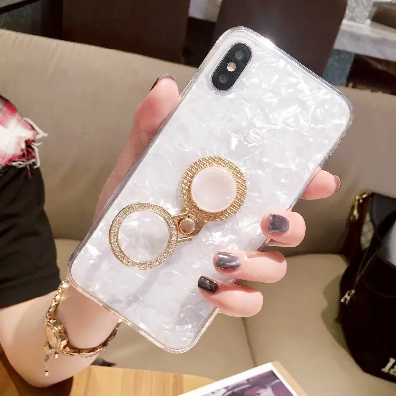 Чехол со стразами и блестками для iphone XS MAX X 10 XR 6s 6 8 7 Мягкий силиконовый чехол Samsung