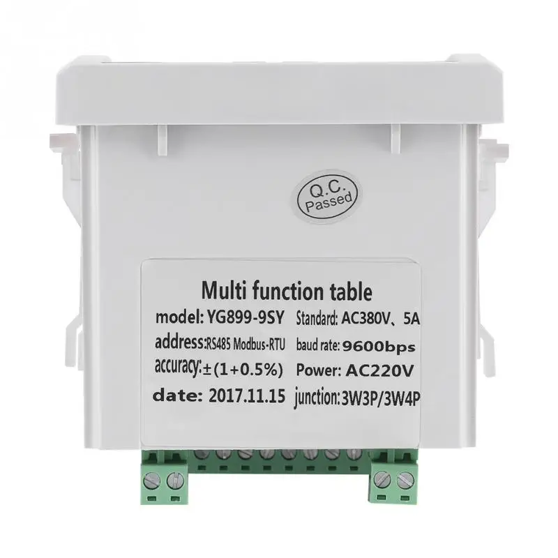 Многофункциональный 3 фазный Электрический измеритель напряжения частоты