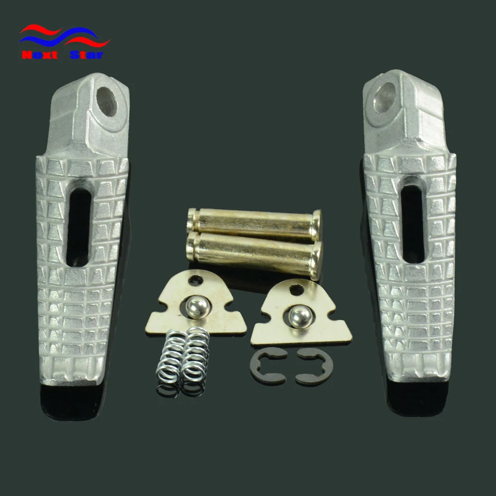 

Motorcycle Silver/Black Foot Pegs Footrest Pedals For SUZUKI GSXR1000 GSXR 1000 GSX1000R 2005-2006 2005 2006