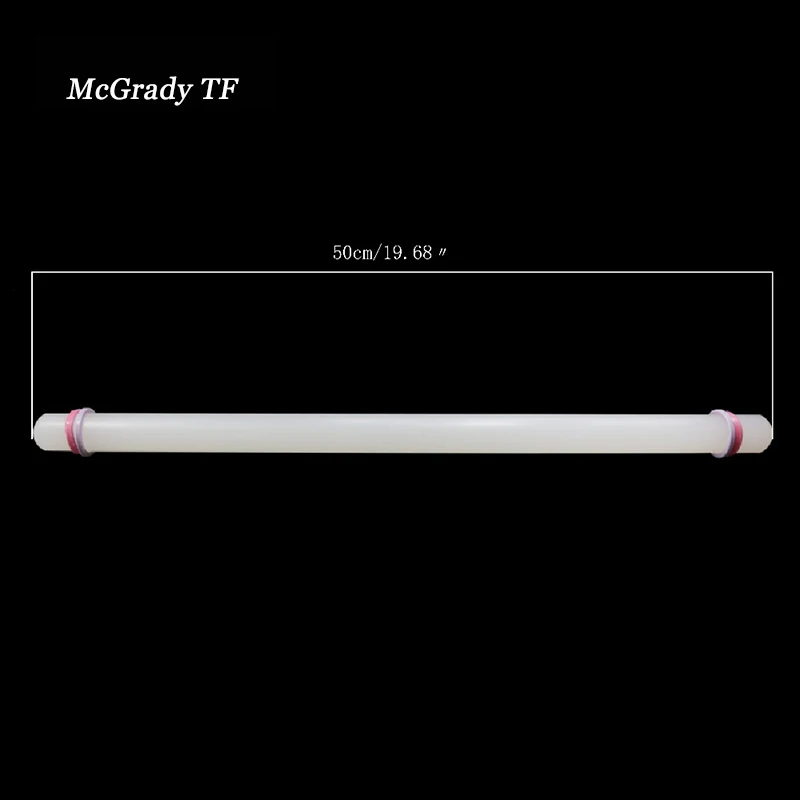 50*2.5CM High Quality Plastic White Non-stick Glide Fondant Rolling Pin Gift Dough Roller Decorating Kitchen Tool | Дом и сад
