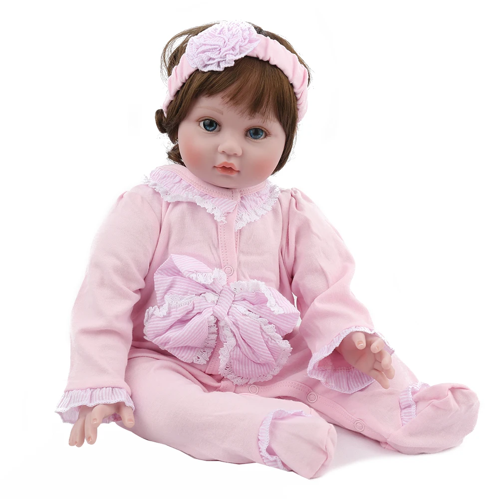 Куклы Новорожденные NPKDOLL 22 дюйма розовая одежда игрушки для девочек милые