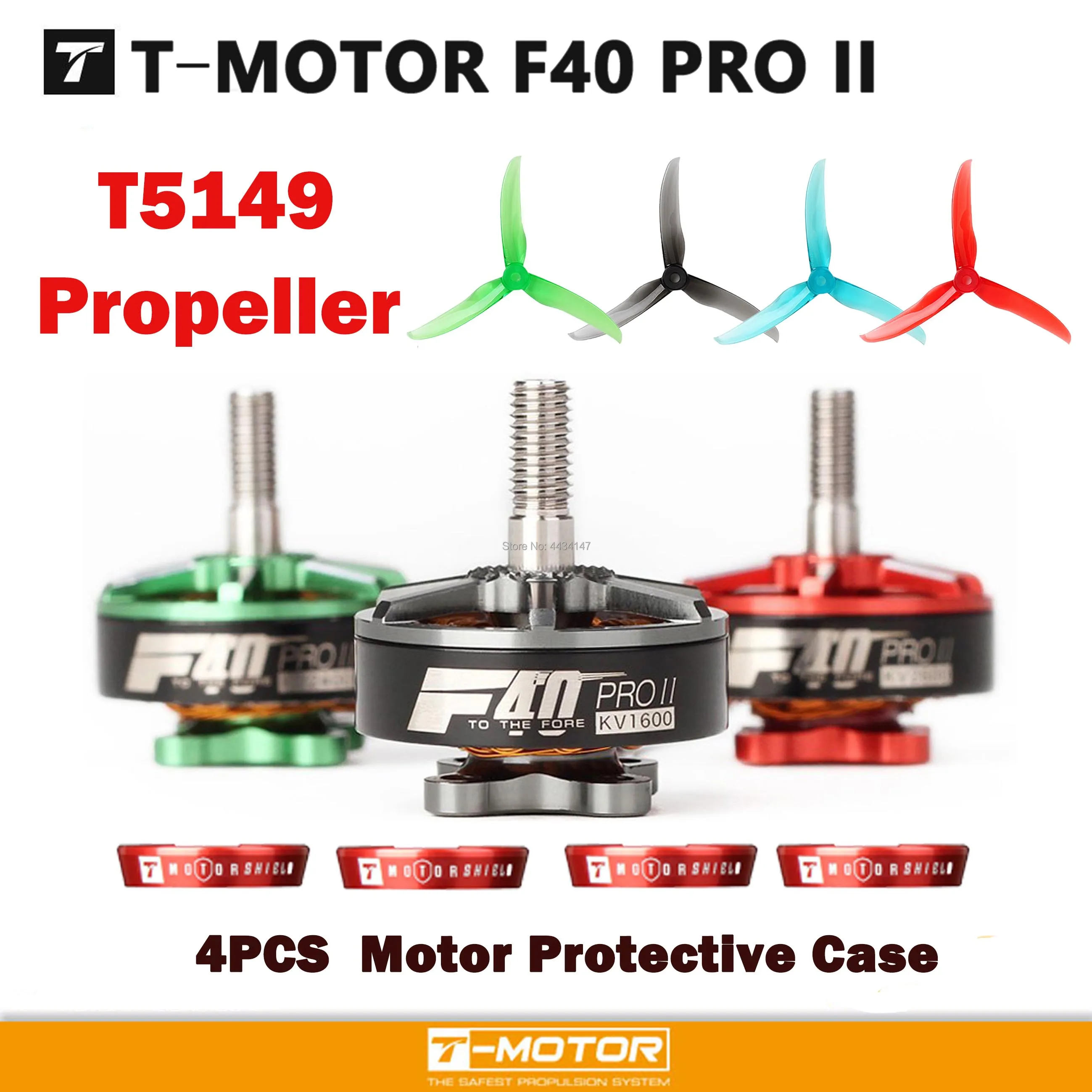 4 шт. T motor F40 PRO II/F40 POPO 1600KV 2400KV 2600KVFPV бесщеточный Электрический двигатель Motor T5143