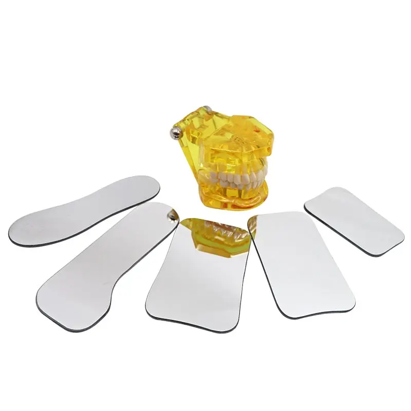 

2PCS/set Dental Intraoral Occlusal 2 Sided Photographic Glass Mirror Oral Health Care Reflector Mirror Dentist Tool Material