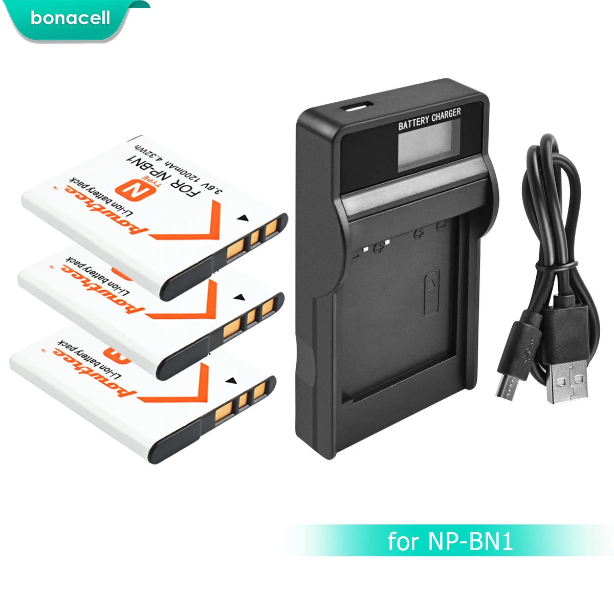 Bonacell 1200 мАч NP BN1 NPBN1 Аккумулятор для камеры + ЖК зарядное устройство Sony TX9 WX100 TX5 WX5C