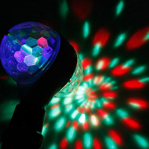 Мини BRELONG BG-307 E27 RGB с двойной головкой вращающиеся лампы для сценического