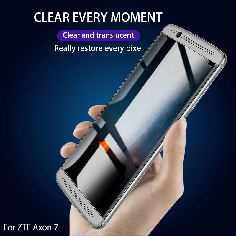 Mcdark с уровнем твердости 9H закаленное Стекло для ZTE Axon 7 Экран Защитная пленка 5
