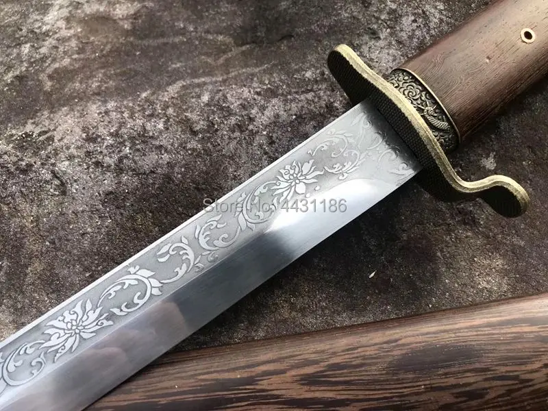 Ручная ковка высоких клинок из марганцевой стали острые для резки KungFu Dao Sword