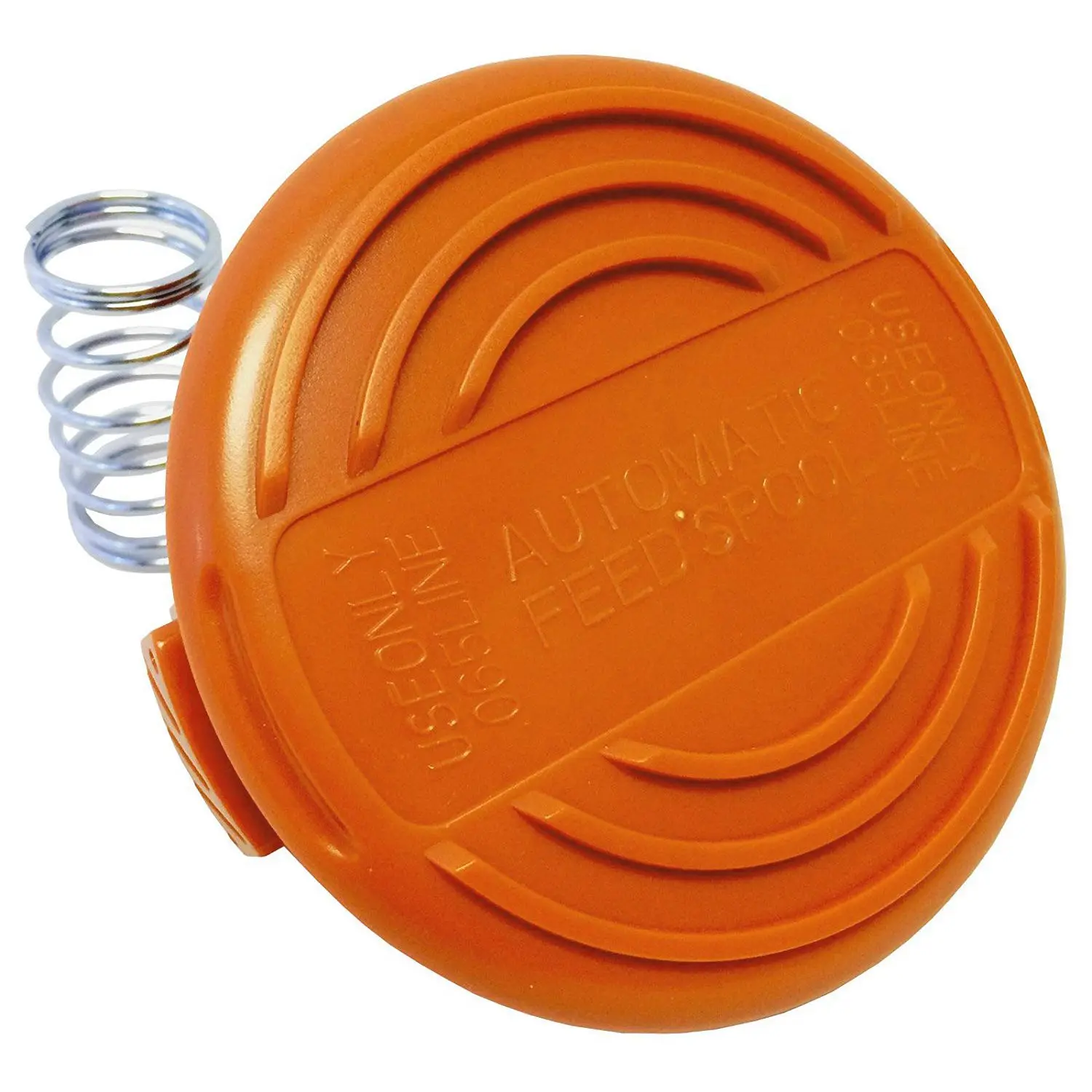 Оранжевая пластиковая крышка катушки для триммера колпачок и пружина подходит с