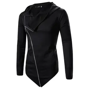 Мужская толстовка с капюшоном и длинным рукавом, однотонная хлопковая толстовка в стиле хип-хоп с капюшоном в готическом стиле темного волшебника, ветровка