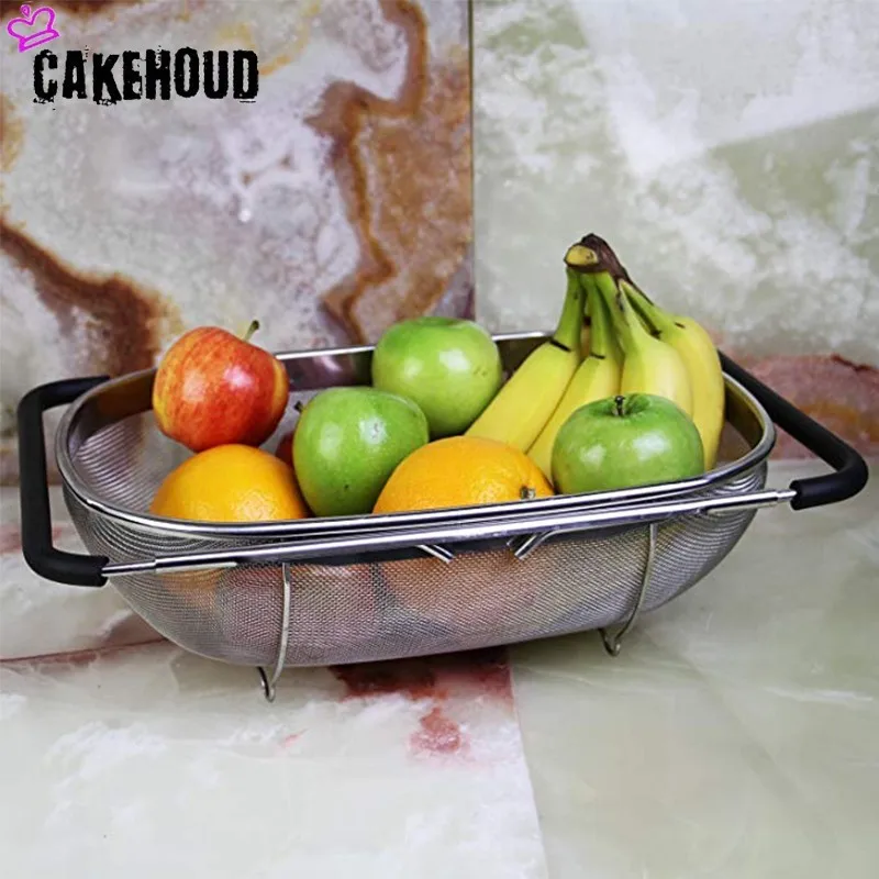 CAKEHOUD корзина для слива овощей из нержавеющей стали белья раковины Кухонная