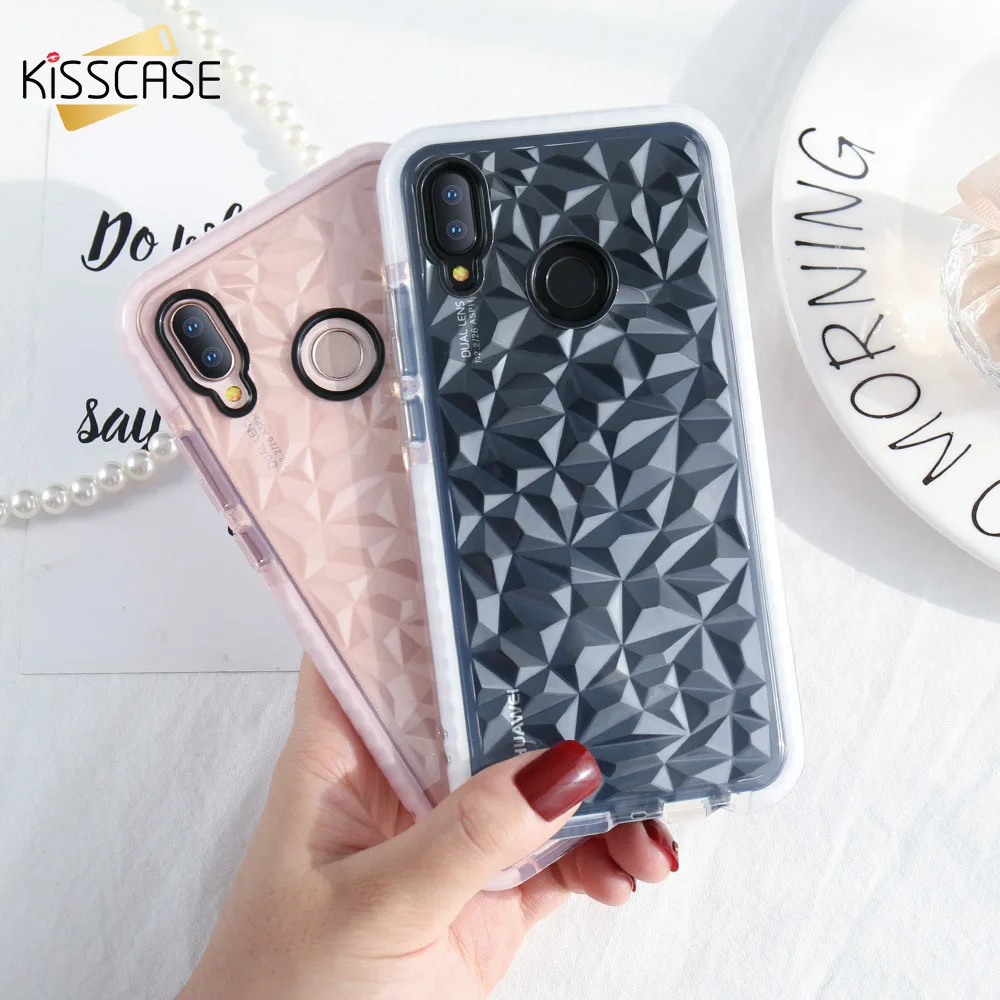 KISSCASE Samsung s7 edge чехол huawei p20 lite pro honor 10 3D Алмазный для P20 Lite Pro Honor Прозрачный