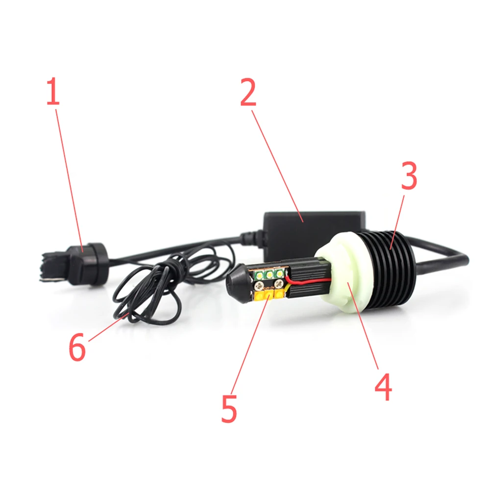 2x Canbus LED 1156 BA15S BAU15S P21W PY21W T20 7440 7443 3157 с резисторами автомобильный сигнал поворота