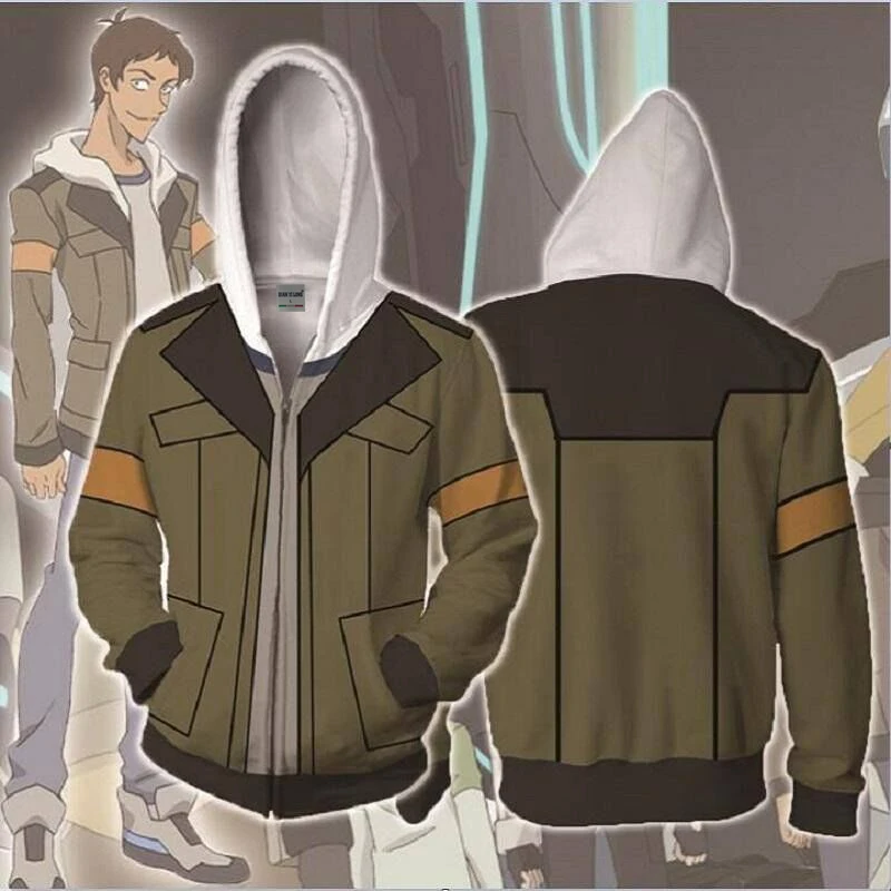 Новинка Осень-зима 2019 толстовка с 3D принтом voltron модная куртка на молнии