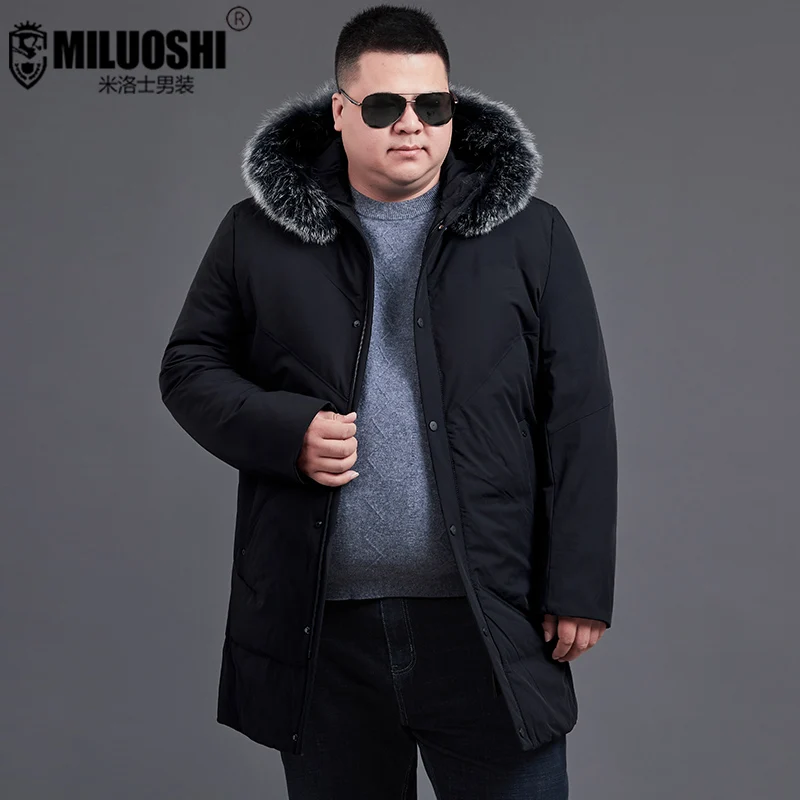 8XL 7XL толстый пуховик новые длинные зимние пуховики и парки теплые модные деловые