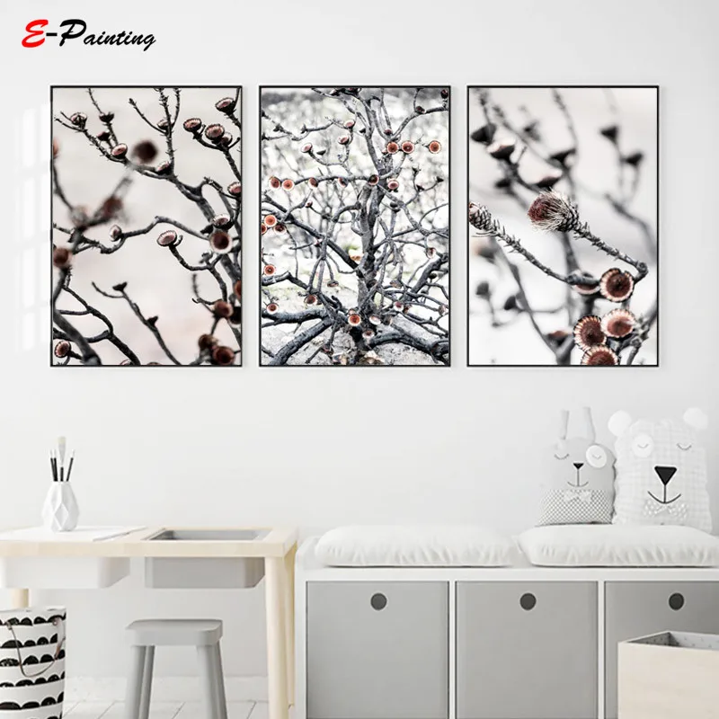 Современная живопись на холсте картина swartберга Protea Tree фотография настенное