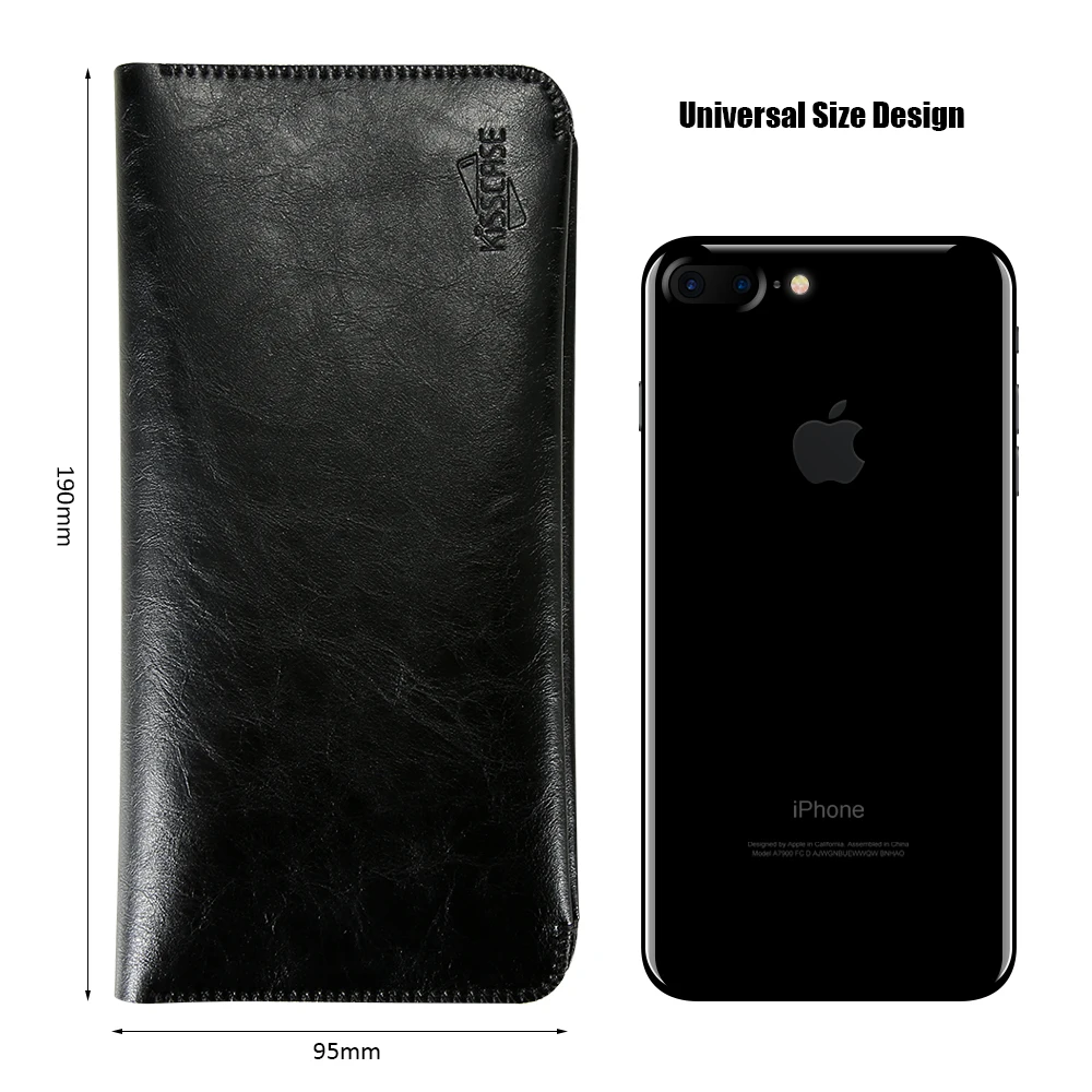 Кожаный чехол кошелек KISSCASE для iPhone 7 XR визитница с отделением карт роскошный флип