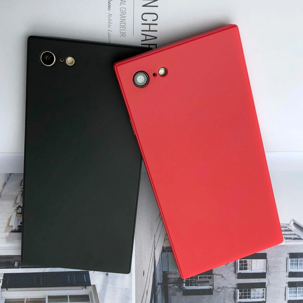 KISSCASE яркие квадратные чехлы для телефонов iPhone X Xs чехол 6 S 7 8 Plus силиконовый мягкий