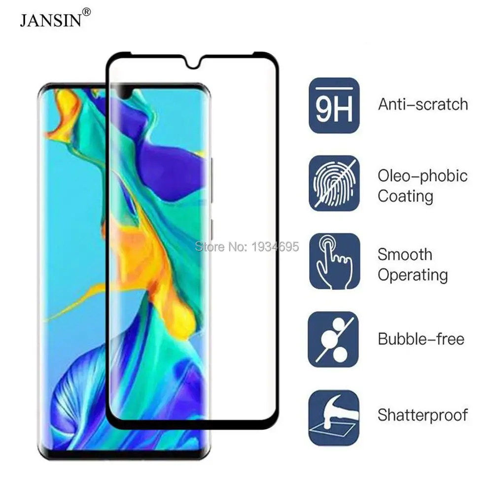 Оригинальное закаленное защитное стекло для экрана HUAWEI P30 Pro Huawei 3D Полное